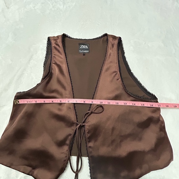 Zara Chocolate Brown Vest - Picture 5 of 9